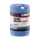 Sulfuric Acid 93% Technical Grade in a 15-gallon blue carboy for metal treatment and pH adjustment, Alliance Chemical