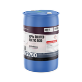 10% diluted acetic acid food grade in a 55-gallon blue plastic drum, Alliance Chemical