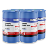 Isopropyl Alcohol 50% USP Grade in four 55-gallon blue plastic drums from Alliance Chemical