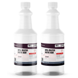 10% Acetic Acid Food Grade in two 1-quart plastic bottles for wastewater pH adjustment, Alliance Chemical