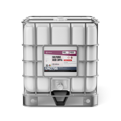 Sulfuric Acid 30% Technical Grade - 330 Gallon IBC Tote