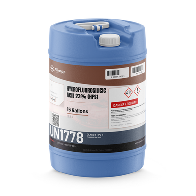 Hydrofluorosilicic Acid 23% (HFS) - 15 Gallon Drum