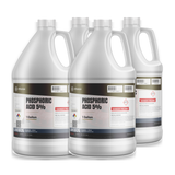 Phosphoric Acid 5% ACS Reagent Grade in four 1-gallon plastic jugs, Alliance Chemical