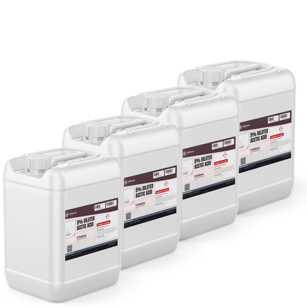 5% diluted acetic acid food grade in four 5-gallon jerry cans, Alliance Chemical