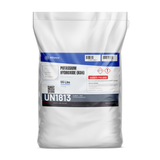 Potassium hydroxide technical grade in a 55-lb bag, Alliance Chemical for chemical manufacturing and industrial degreasing