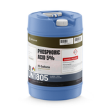 Phosphoric Acid 5% ACS Reagent Grade in a blue 15-gallon plastic carboy, Alliance Chemical
