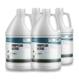 Propylene Glycol USP grade in a case of four 1-gallon plastic jugs from Alliance Chemical