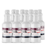 Sulfuric Acid 93% Technical Grade in eight 1-quart plastic bottles from Alliance Chemical