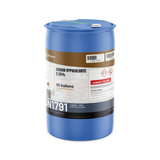 Sodium Hypochlorite 5.25% Water Treatment Grade in a blue 55-gallon drum, Alliance Chemical