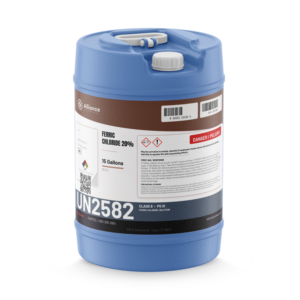Ferric Chloride 20% Water Treatment Grade