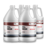 75% Vinegar ACS Reagent Grade in four 1-gallon plastic jugs for precision pH adjustment, Alliance Chemical