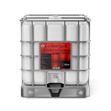 One 330-gallon tote of Alliance Chemical A-A-59601E Type III ACS Grade with a metal cage and a spigot.