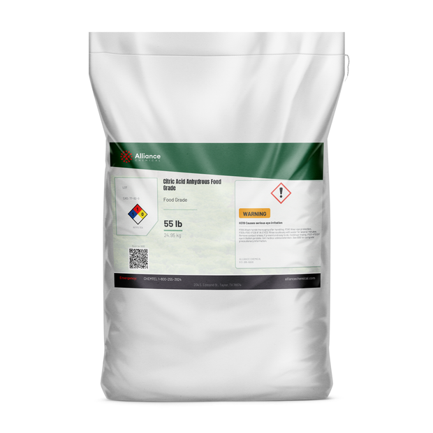 Citric Acid Anhydrous - Food Grade - 55 Lbs.