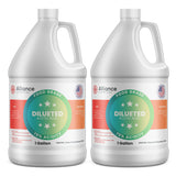Alliance Chemical 75% diluted acetic acid food grade in two 1-gallon white HDPE jugs with handles