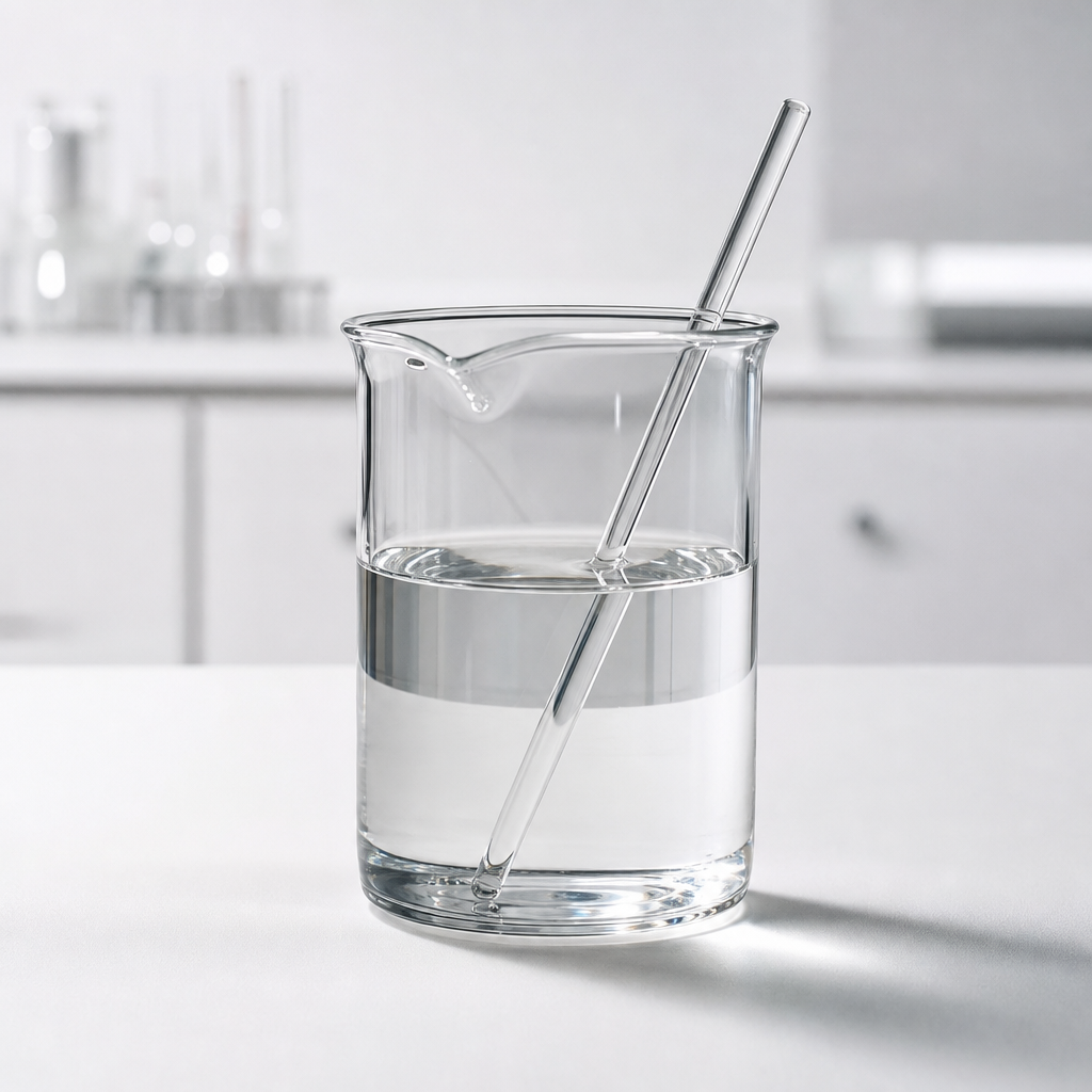 Acetone in a clear lab beaker — ACS-grade solvent from Alliance Chemical