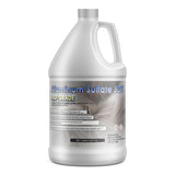 One 1-gallon HDPE jug of Alliance Chemical Aluminum Sulfate 50% with a screw cap and product label.