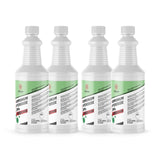 4x1 quart Ammonium Hydroxide 29% Technical Grade in HDPE bottles corrosive warning symbol, Alliance Chemical branded