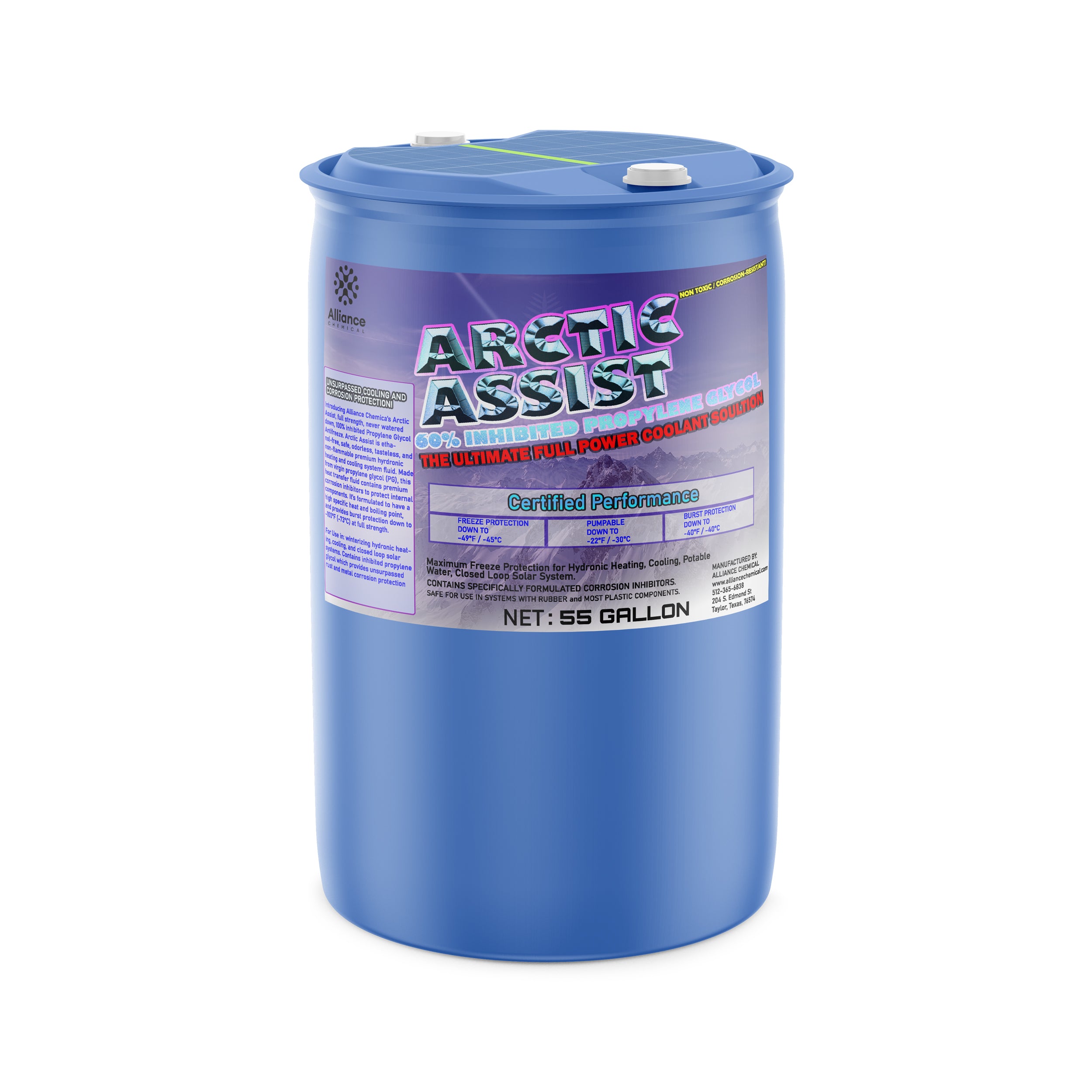 冷凍PM60 PL60 ADL60 Arctic Assist 60/40 Pre-Blended Heat Transfer Fluid