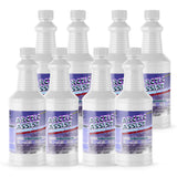 Eight 1-quart plastic bottles of Alliance Chemical Arctic Assist with white screw caps and product labels