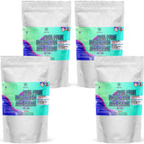 Four 5-lbs bags of Alliance Chemical Boric Acid Powder 99% Acs Grade with teal accents and prominent product label.