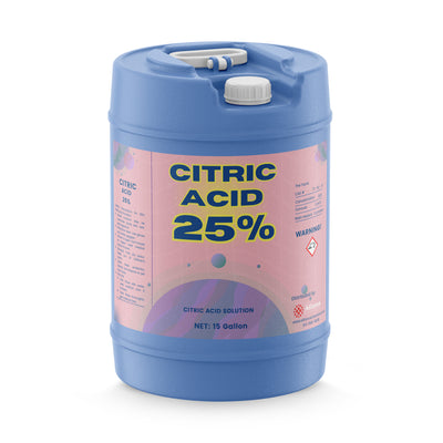 Citric Acid 25% Solution - 15 Gallon Drum