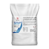 One 55-lb bag of Alliance Chemical Citric Acid Monohydrate USP Food Grade with a printed label.