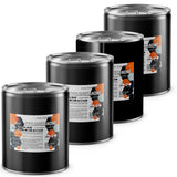 Four 5-gallon steel pails of Alliance Chemical Cyclohexanone Technical Grade with labels and metal closures