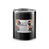 5-gallon black steel drum of technical-grade Cyclohexanone, flammability warning symbols, and Alliance Chemical safety label