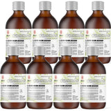 Alliance Chemical 8x1L amber glass bottles of ACS-grade Cyclohexanone, labeled with UN1915 hazard symbols and NFPA diamond