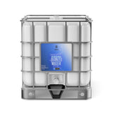 One 330-gallon tote of Alliance Chemical Deionized Water with a steel cage, plastic container, and spigot.