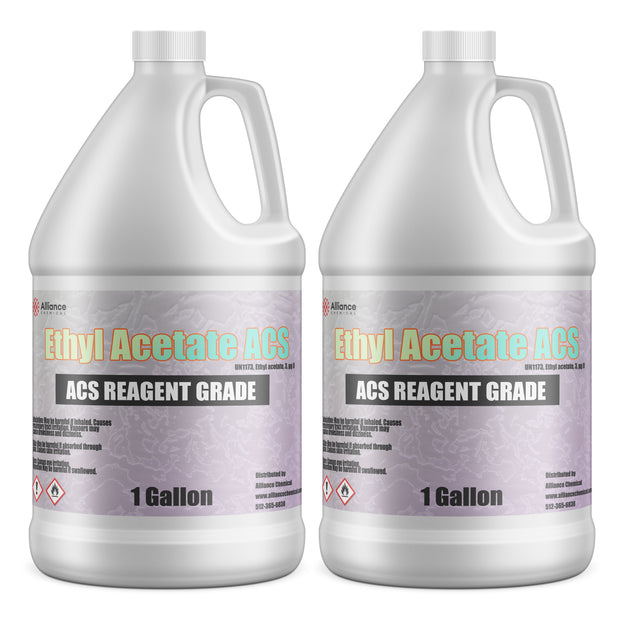 1-gallon HDPE jugs of ACS Reagent Grade Ethyl Acetate by Alliance Chemical