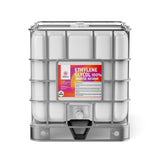 275-gallon IBC tote of Ethylene Glycol 100% Inhibited ACS Grade with Alliance Chemical branding, industrial safety labeling