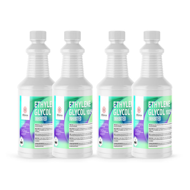 Alliance Chemical 100% Ethylene Glycol Inhibited, 4-pack of 1-quart bottles