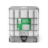 Alliance Chemical 330-gallon plastic tote of Ethylene Glycol Semiconductor Grade with steel cage and spigot.