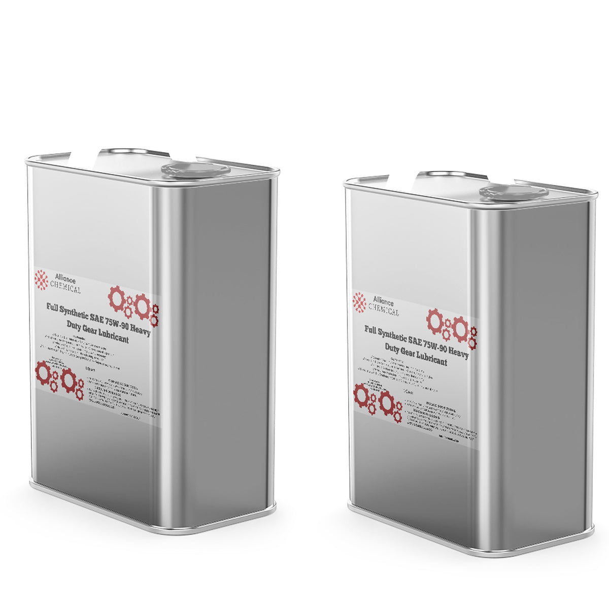 Alliance Chemical full synthetic SAE 75W-90 heavy duty gear lubricant in silver 1-gallon canister