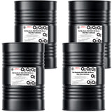 Alliance Chemical full synthetic SAE 85W-140 heavy duty gear lubricant in four black 55-gallon steel drums