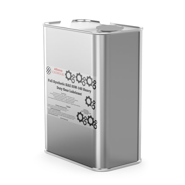Alliance Chemical full synthetic SAE 85W-140 heavy duty gear lubricant in 1-quart silver can with label