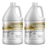 Alliance Chemical Two 1-gallon HDPE bottles of food-grade glycerine, palm-derived, 99.9% pure