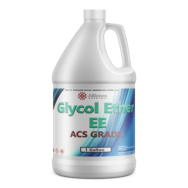 1-gallon HDPE container of Alliance Chemical Glycol Ether EE (ethylene glycol monoethyl ether), ACS grade