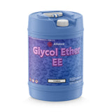 15-gallon blue poly carboy of Alliance Chemical Glycol Ether EE solvent