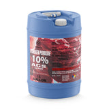 15-gallon blue HDPE drum of Alliance Chemical Hydrogen Peroxide 10% ACS Grade with a white screw cap and a top handle.