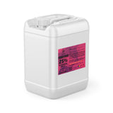 Alliance Chemical 5-gallon HDPE jug of Hydrogen Peroxide 25% Technical Grade with a white screw cap and product label