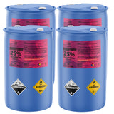55-gallon blue drums of 25% Technical Grade Hydrogen Peroxide with corrosive (8) and oxidizer (5.1), pink Alliance Chemical