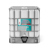 Alliance Chemical 330-gallon tote of Isobutyl Alcohol 99% ACS Grade with a white plastic container and a metal cage.