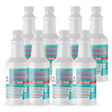 8x1 quart bottles of Isobutyl Alcohol 99% ACS Grade in ribbed HDPE containers with NFPA hazard labels and Alliance Chemical