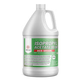 Alliance Chemical One-gallon HDPE jug of Isopropyl Acetate 99.98% ACS Grade NFPA diamond, and safety warnings