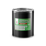 5-gallon black steel drum of Isopropyl Acetate 99.98% ACS Grade with NFPA diamond, flammability warnings, and green Alliance