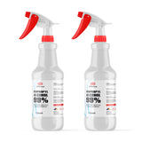 1-quart spray bottles of 99% Isopropyl Alcohol by Alliance Chemical, HDPE containers