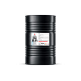 55-gallon black steel drum of 99.9% ACS reagent-grade isopropyl alcohol with NFPA diamond hazard label, Alliance Chemical