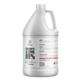 1-gallon HDPE jug of 99% Isopropyl Alcohol by Alliance Chemical NFPA diamond, and CAS#67-63-0 labeling